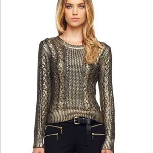 Micheal Kors black and gold sweater